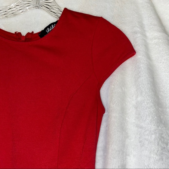 Red Lulus Skater Dress - Picture 2 of 3